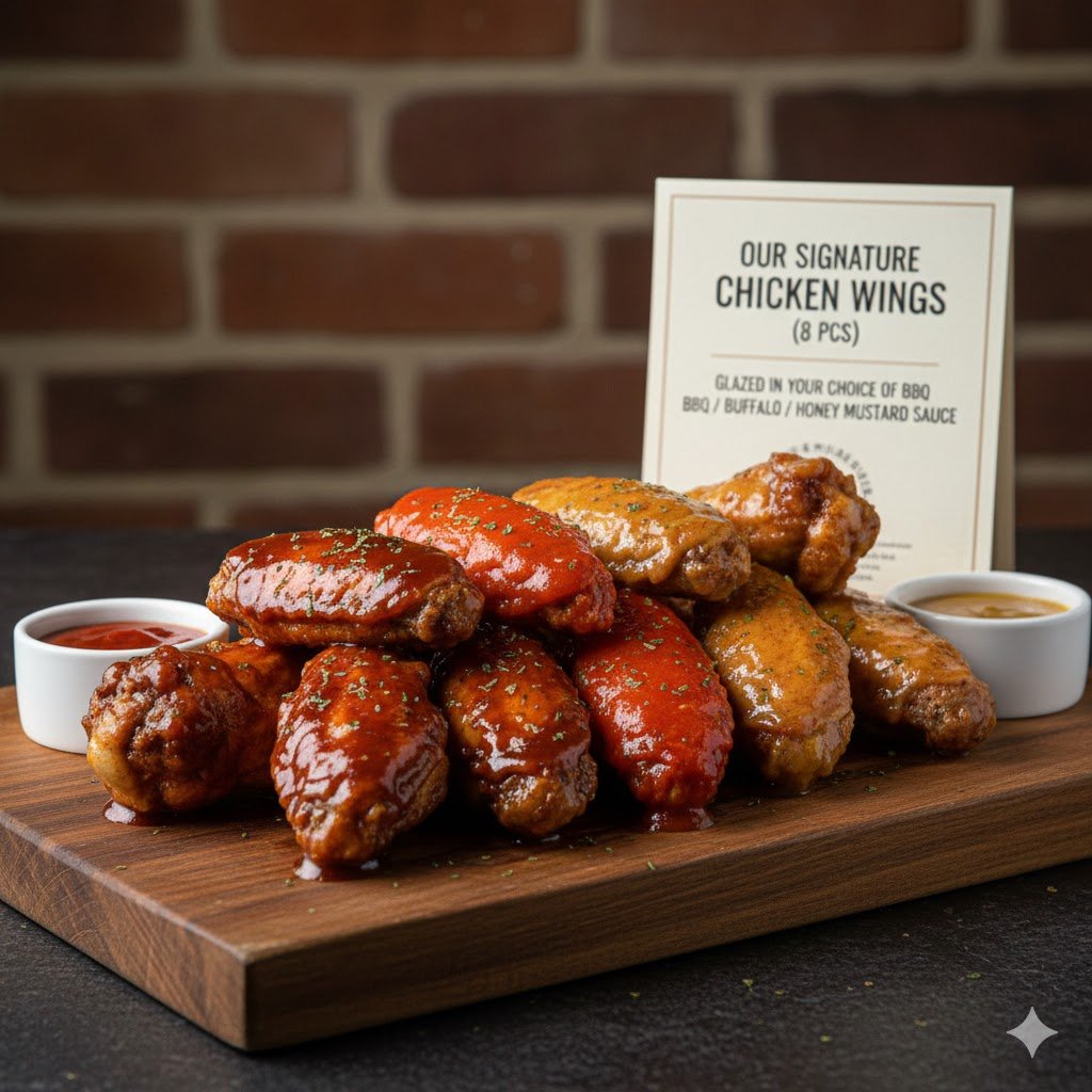 Wings (bbq /buffalo/  honey mustard)
